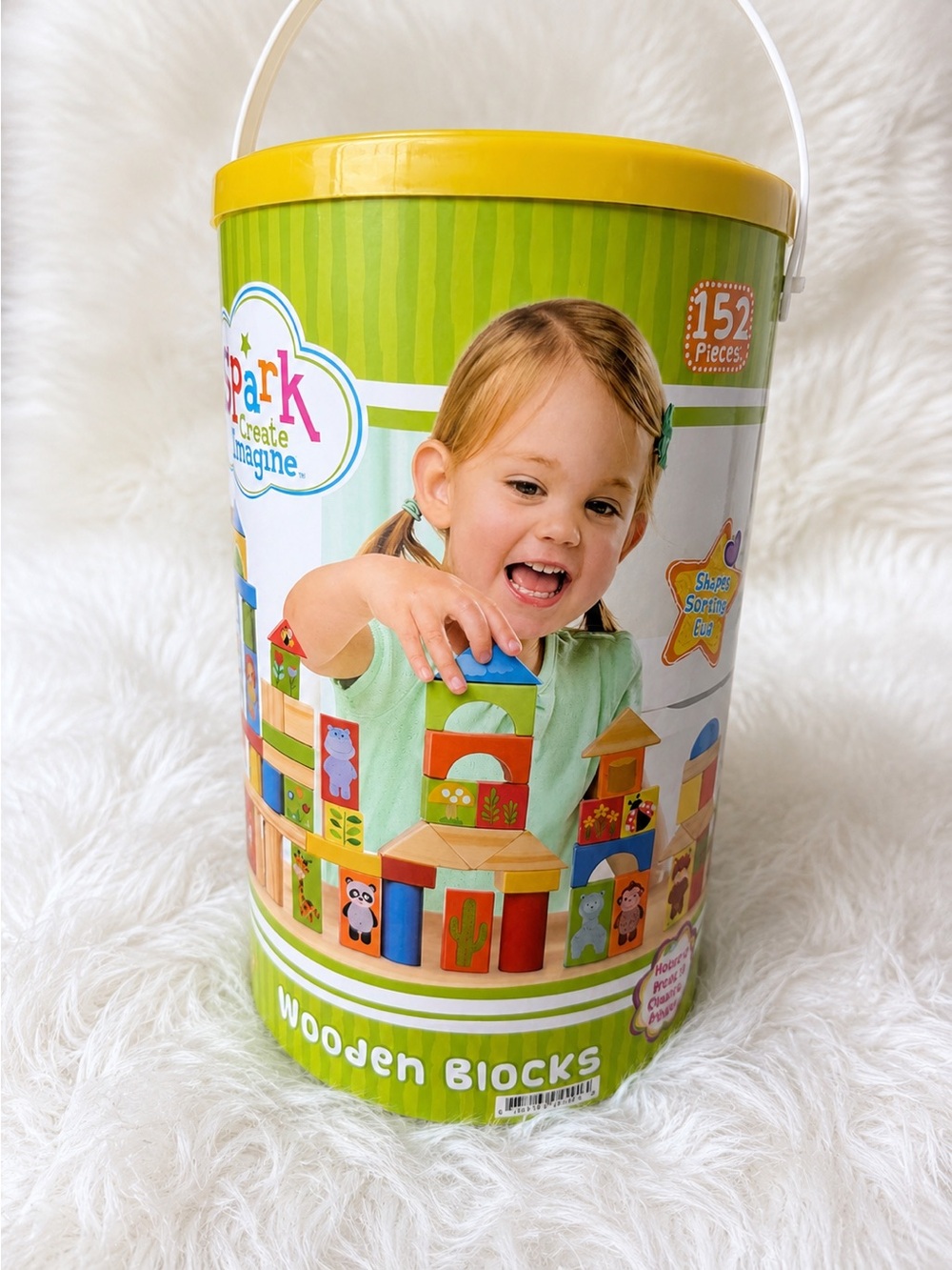 Wooden Blocks Set (152 Pieces)